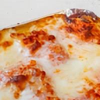 Classic Lasagna · Tomato Sauce, Mozzarella, Ricotta & Parm. (no meat)
1 serving 16oz