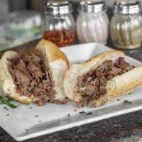 Plain Philly Steak Hero · Thinly sliced steak, but with no cheese.