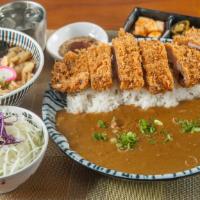 Curry Pork Cutlet Set · Curry pork cutlet + Mini udon