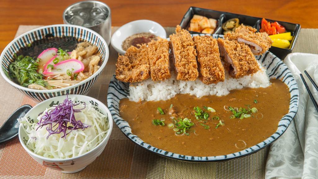 Curry Pork Cutlet Set · Curry pork cutlet + Mini udon