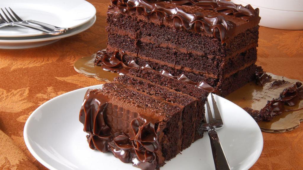 Chocolate Fudge Layer Cake · Irresistibly moist and rich Chocolate cake.
