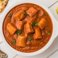 Paneer Makhni · Indian cheese in our famous makni curry.