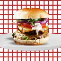 Sumo Angus Burger · Double stacked Angus beef patties built up classically with your choice of  Fresh Lettuce, P...