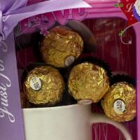 Chocolate Mug Gift Set  · Send a mug filled with Ferrero Rocher chocolates. 6 Ferrero Rocher chocolates. Glass mug wit...