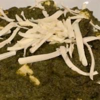 Saag With Paneer · in a rich spinach gravy.