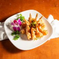 Jumbo Shrimp Sauteed With Pepper & Salt · 
