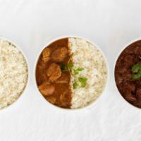 Curry Du Jour · Authentic Indian Curry, Koshihikari Rice