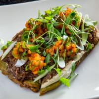 Short Rib And Scallion Pancake · Asian pear, ginger