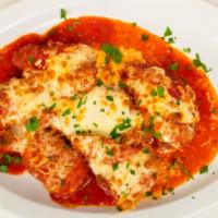Shrimp Parmigiana · Served with pasta or salad and bread.