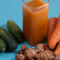 Detox Cleanse Juice · Fresh juice made with Carrot, lemon, cucumber, beets, and ginger.