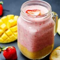 Strawberry Dreamer Smoothie · Fresh smoothie made with Strawberry yogurt, banana, and milk.