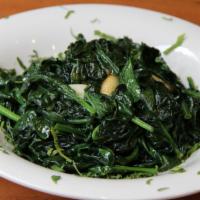 Side Of Spinach · In garlic and oil.