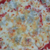 Large 16 Inch Quattro Formaggi · Mozzarella, ricotta, gorgonzola, swiss.