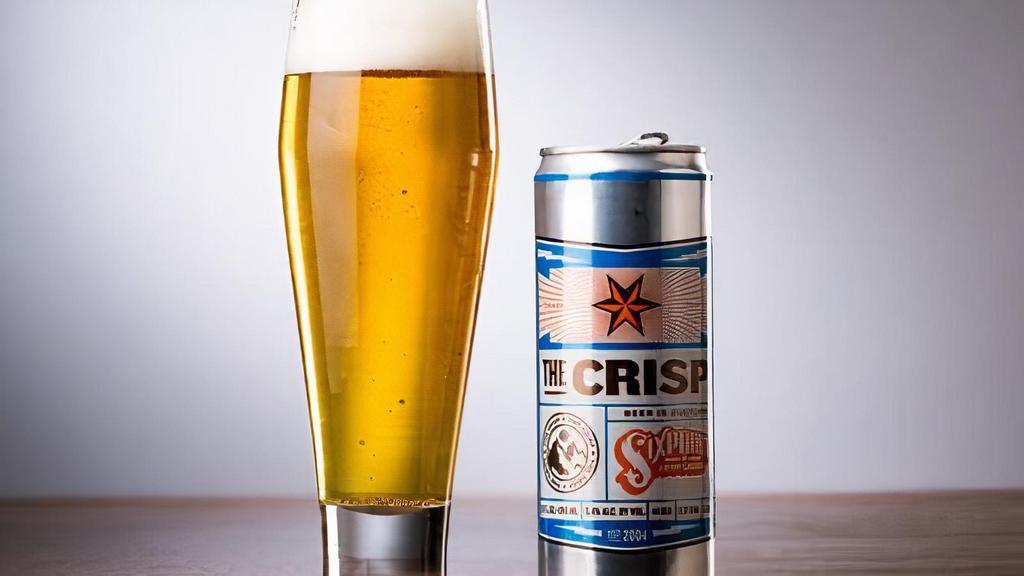 The Crisp. Sixpoint Brewery · Pilsner. 5.4 ABV
Must be 21 to Purchase.