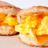 Egg & Cheese Sandwich · Fresh eggs and creamy cheese stuffed in between sandwich bread.