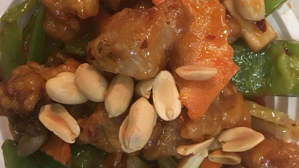 Chicken With Cashew Nuts · Served with white rice