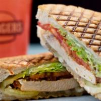 Ham & Cheese Melt · Fresh sliced ham with melted Swiss cheese, tomatoes, and honey mustard.