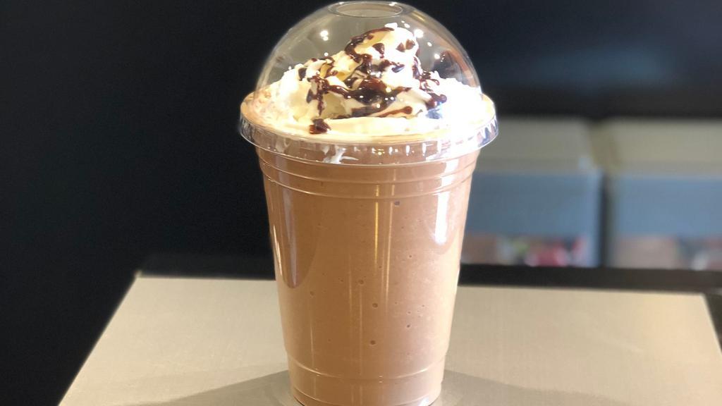Signature Espresso Frappe · Caffeine exclusive drinks, blended with espresso and ice.