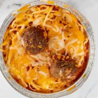 Spaghetti Dinner · Meat Sauce Or Meat Ball Topped with a lot of Cheese.