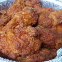 Buffalo Wings · Choice of mild, hot, or BBQ.