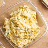 Egg Salad · Egg salad, caramelized onions and chives.