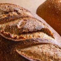 Whole Wheat Bread · Organic sourdough whole wheat bread.