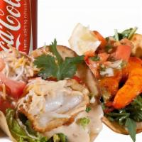 Small#2 Taco Combo · Any 2 tacos plus a choice of soft drink or margarita