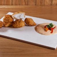 Cod Nuggets · golden breaded cod fish, side of cherry pepper mayo