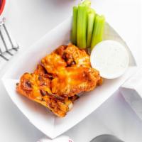 Buffalo Chicken Wings · Franks Red Hot Sauce, that’s it!