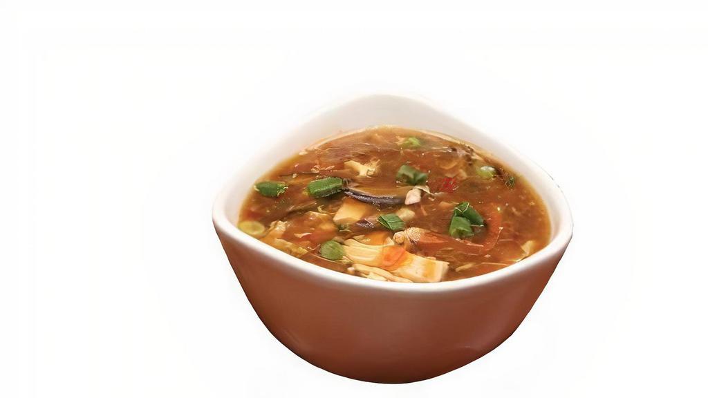 Hot And Sour Soup · With crispy noodles. Hot and spicy.