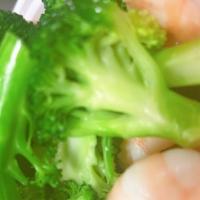 Shrimp With Broccoli · With white rice. No sodium, no fat and no cholesterol.