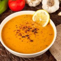 Mediterranean Lentil Soup · Cooked lentils (dry lentils, water, and salt), carrots, onions, black pepper, garlic, black ...