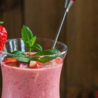 Strawberry Shake · Milk, ice cream, strawberry syrup