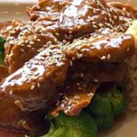 Sesame Chicken · Favorite. Served with choice of rice.