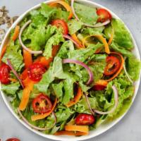 Garden Of Eden Salad · (Vegetarian) Romaine lettuce, cherry tomatoes, carrots, and dressed tossed with lemon juice ...
