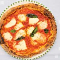 Margherita · Imported fresh mozzarella, San Marzano tomato sauce and basil.