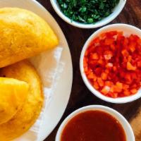 Empanada · Beef or chicken or cheese.