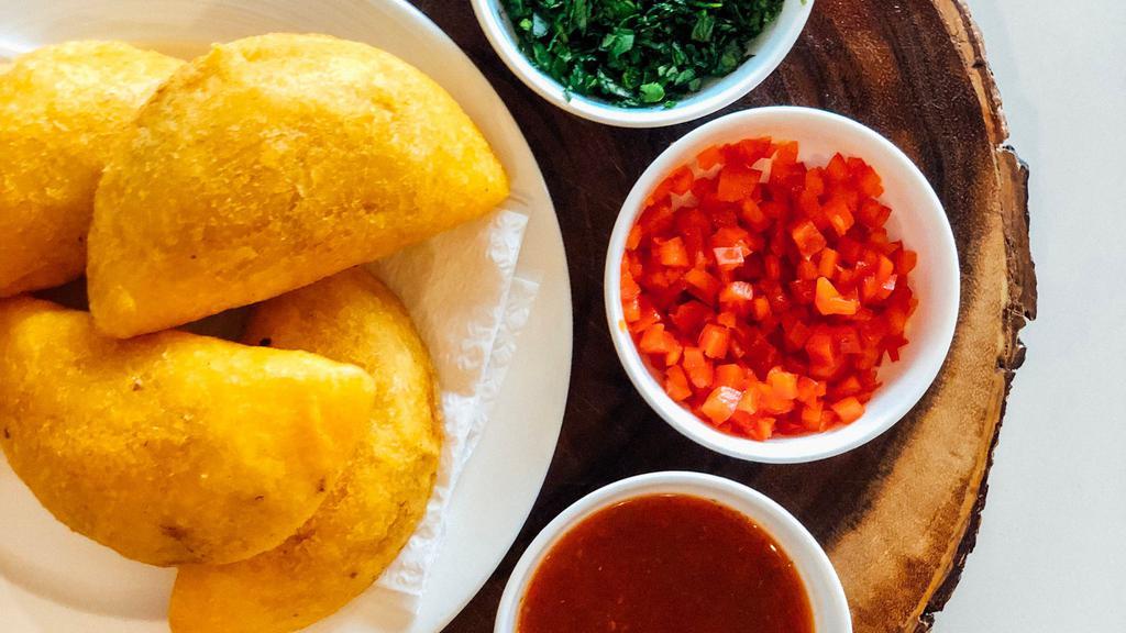 Empanada · Beef or chicken or cheese.