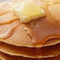 3 Plain Pancakes · Egg butter pancakes served with syrup.