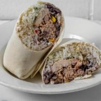 Eso Build Your Own Burrito · Build your own burrito. Seasoned Rice with all your favorite Sous Vide Protein or Veggies, F...