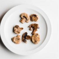 V23 Side Roasted Mushrooms · Button mushroom roasted with house spice seasoning. Served chilled. Gluten-Free  & Vegan.