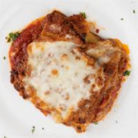 Lasagna Alla Bolognese · With meat sauce.