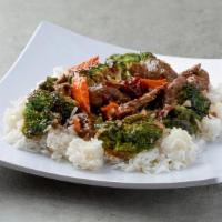 Beef With Broccoli · With rice.