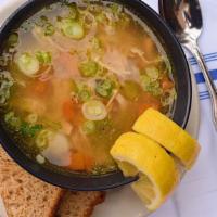 Homemade Chicken Soup · Delicious & hearty Made fresh daily with seasonal veggies. Served with side of toasted glute...