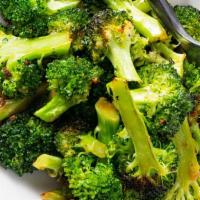 Sauteed Broccoli · Served with garlic and oil.