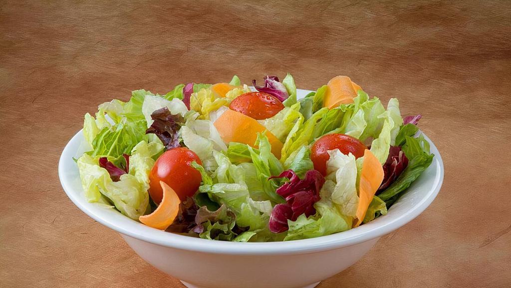 Small Garden Salad · Variety of local seasonal vegetables with romaine lettuce. Served with a side of balsamic vinaigrette