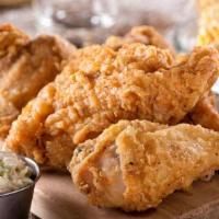 Fried Chicken · Made to order freshly breaded and fried chicken served with choice of dust and dipping sauce.