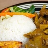 Large Curry Goat Meal · 