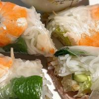 Summer Rolls / Gỏi Cuốn · Broiled shrimp and sliced pork loin, wrapped with lettuce, beansprouts, mint, and vermicelli...