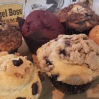 Muffin · Choice of blueberry, corn, bran, chocolate chip, or double chocolate chip.